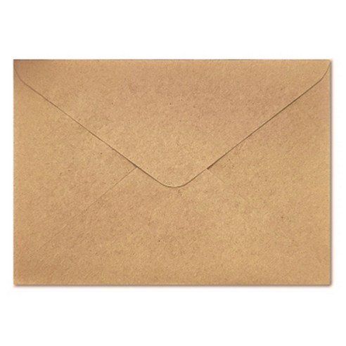 앨리스 크라프트 엽서봉투 115 x 165 mm, 브라운, 100개