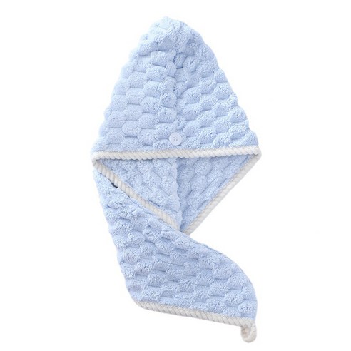 올웨일리 터번 헤어 타월 25 x 65 cm TSP1700, 블루, 1개