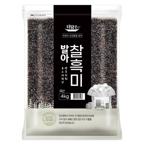 더담은 발아찰흑미, 4kg, 1개