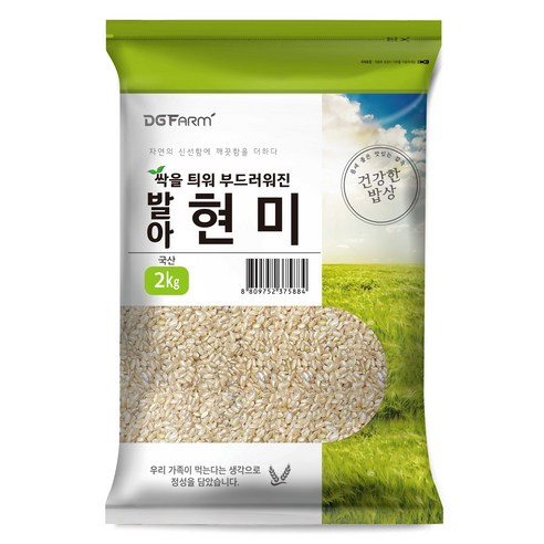 건강한밥상 발아현미, 2kg, 1개