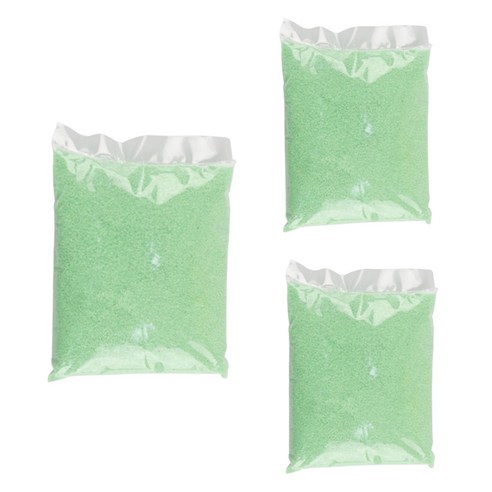 유니아트 색모래 500g, 연두, 3개