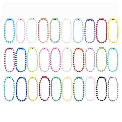 코히모 다용도 컬러 군번줄 볼체인 12cm 4W538, 랜덤발송, 300개