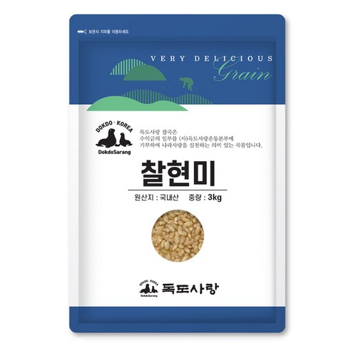 독도사랑 찰현미, 3kg, 1개