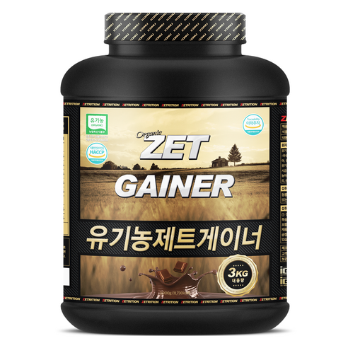 제트리션 유기농 제트게이너 프로틴파우더 초코, 1개, 3kg