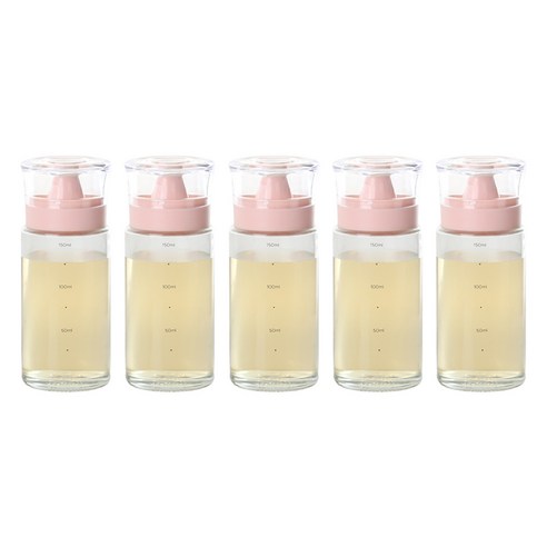 키텐실 시노글라스 비스포크 실리콘 오일병 S-Cap 로즈핑크, 5개, 170ml