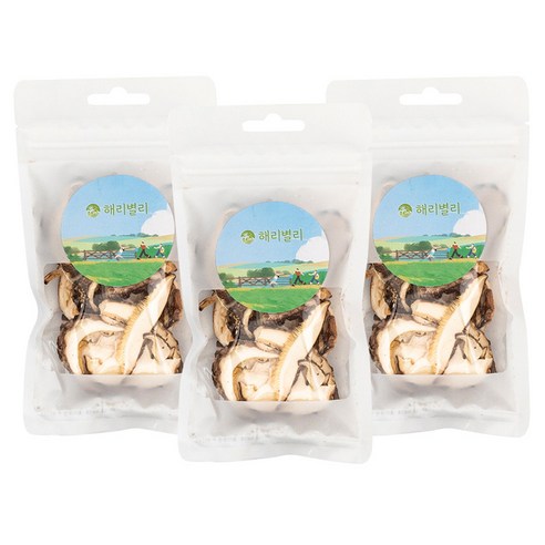 건표고버섯 슬라이스, 3개, 12g