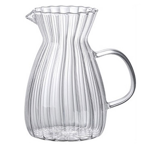 파라주니 칵테일 라떼 와인 음료 나눔 주전자 컵 대, 투명, 1개, 500ml