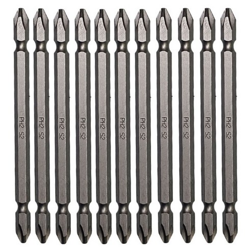 스탠맨 6각생크 자석 양용 십자드라이버 비트 110mm PH2, 10개