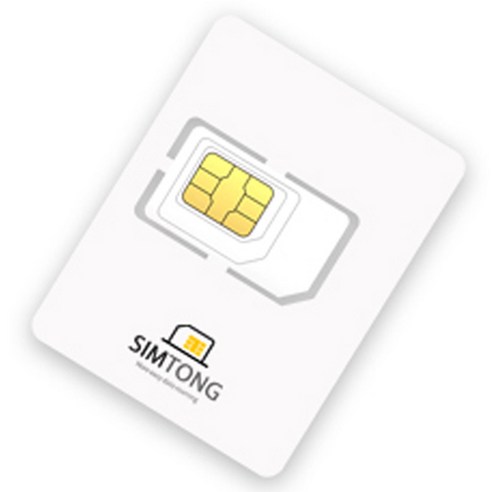 심통 괌 유심칩, 1개, 4일, 매일 1GB 소진시 저속 무제한