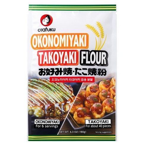 오타후쿠 오코노미야끼 타코야끼 겸용 분말, 180g, 1개