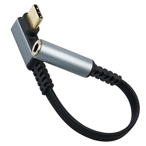 Coms C type 오디오 젠더 C타입 to 3.5mm 스테레오 이어폰 젠더 AUX 10cm, 1개, IH678