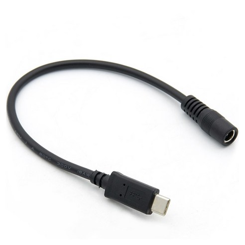 Coms Type C 변환 DC 5.5 케이블 USB 3.1 Type C Male DC Female BT641, 1개