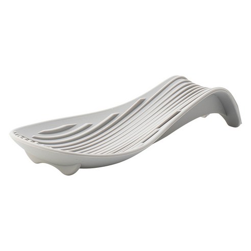 까사라이프 실리콘 조리도구 받침대, 라이트그레이, 1개