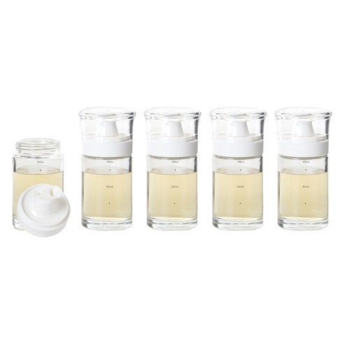 키텐실 비스포크 양방향 멀티 실리콘 오일병 M Cap 크림화이트, 5개, 100ml