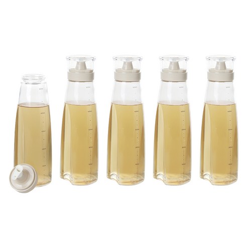 키텐실 비스포크 양방향 멀티 실리콘 오일병 M Cap 베이지, 5개, 500ml
