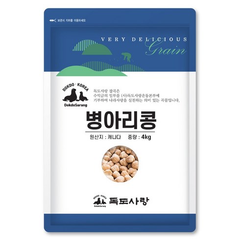 독도사랑 병아리콩, 4kg, 1개
