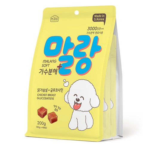 강아지 말랑소프트 가수분해 + 글루코사민 간식 4p, 닭고기맛, 200g, 1개