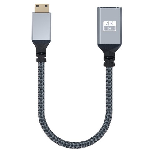 컴스마트 미니 HDMI 변환 케이블 젠더 Mini 4K 60Hz UHD 20cm, BD834