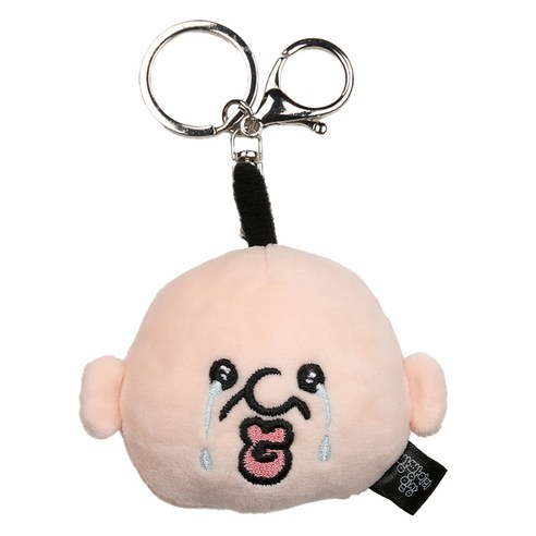 빵빵이의일상 옥지 얼굴 키링, 눈물 빵빵이, 1개, 7cm