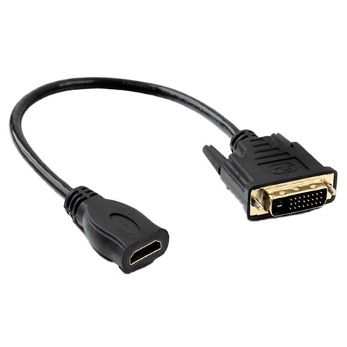 컴스 HDMI DVI 변환케이블 HDMI F to DVI M 30cm, NA656, 1개