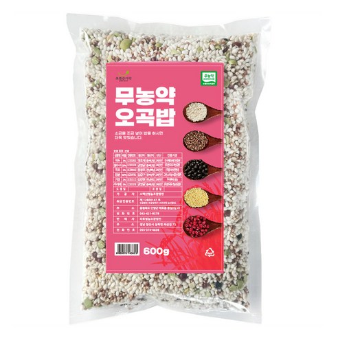 초록숟가락 무농약 오곡밥, 600g, 1개