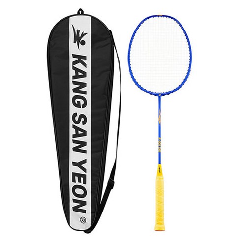 강산연 초경량 배드민턴 풀카본 라켓 R-502 + 풀커버 가방 세트, 1세트