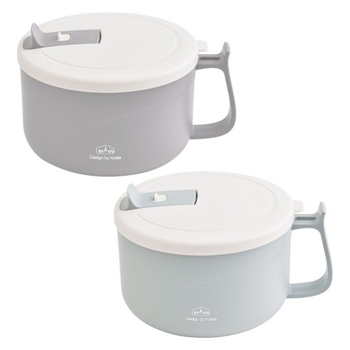 디유 전자레인지에 가능한 스텐렌지팟 1.2L x 2종 세트, 민트, 그레이, 1개