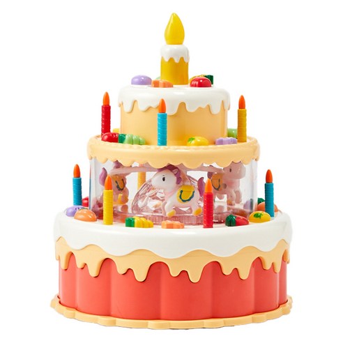 모던하우스 노래하며 움직이는 생일케이크, 혼합색상, 1개