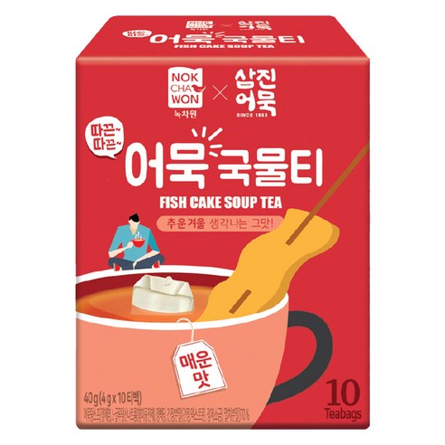 녹차원 따끈따끈 어묵국물티 매운맛, 4g, 10개입, 1개