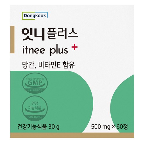 동국제약 잇니플러스 망간 비타민E 30g, 60정, 1박스