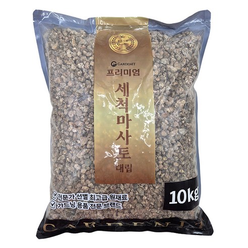 가든잇 두번씻은 프리미엄 세척마사토 대립, 10kg, 1개