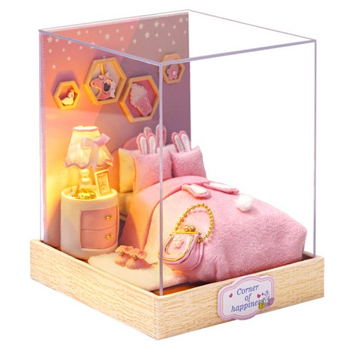 마메 DIY 생활공간 미니어처 세트, DF-050 토끼의 꿈, 1세트