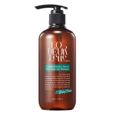 로더렛 인 잉글랜드 컬러핏 파우더리 브리즈 탈모 샴푸, 500ml, 1개