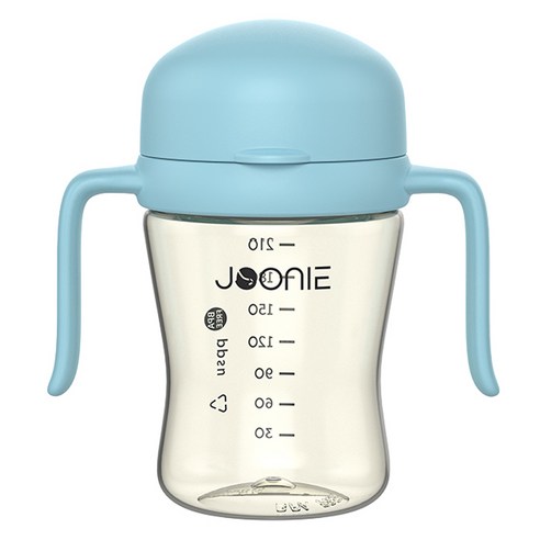 주니 유아용 뚜껑 일체형 자기주도컵 2세대 210ml, 1개, 블루
