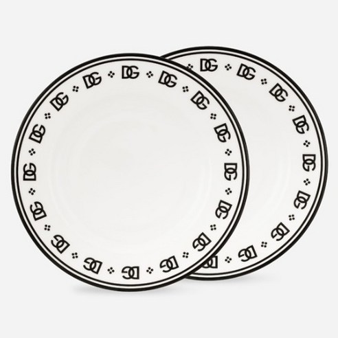 돌체앤가바나 디저트 플레이트, 화이트, 2개, 접시 2p