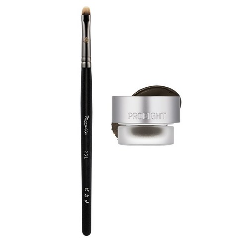 프로에잇 스테이 온 젤 아이라이너 3.7g + 피카소 231 아이라이너 브러쉬 세트, 04 뮤트브라운, 1개