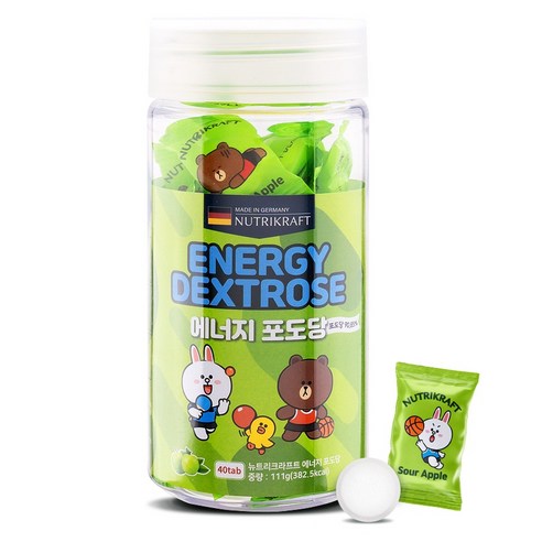 뉴트리크라프트 에너지 포도당 40p, 40정, 1개