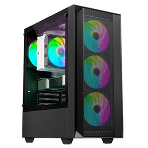 포유컴퓨터 2025 게임용 조립PC 코어i5 인텔 12세대 지포스 RTX 4060, 블랙, 8GB, 500GB, Free DOS, TR2446bbB