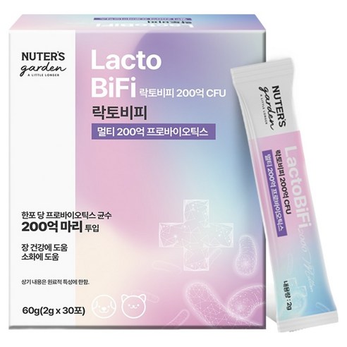누터스가든 반려동물 락토비피 멀티 200억 프로바이오틱스 영양제, 장건강/유산균, 30회분, 1개