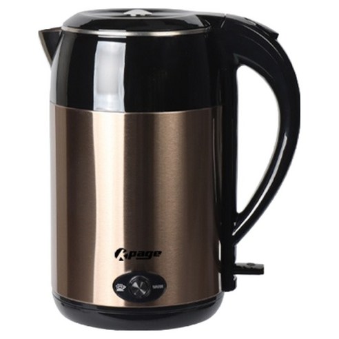 케이페이지 무선 보온 전기포트 브라운골드 1.8L, KEP-S18B
