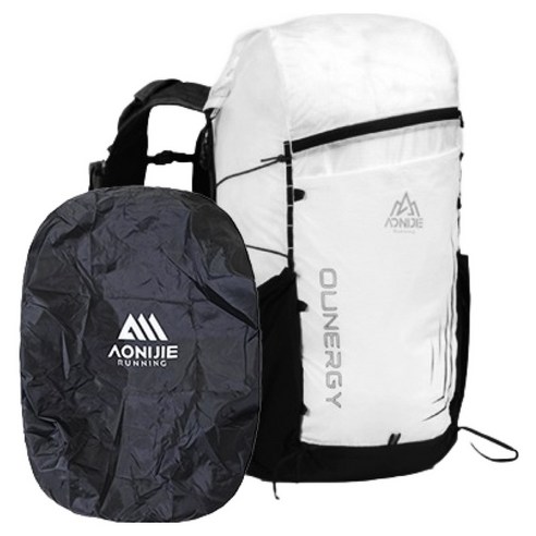 오니지 클레버 등산배낭 30L V11 + 레인커버 세트, 화이트