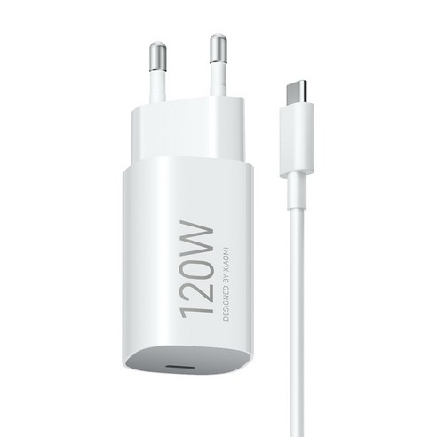 샤오미 120W 충전기 세트, 화이트, 1개