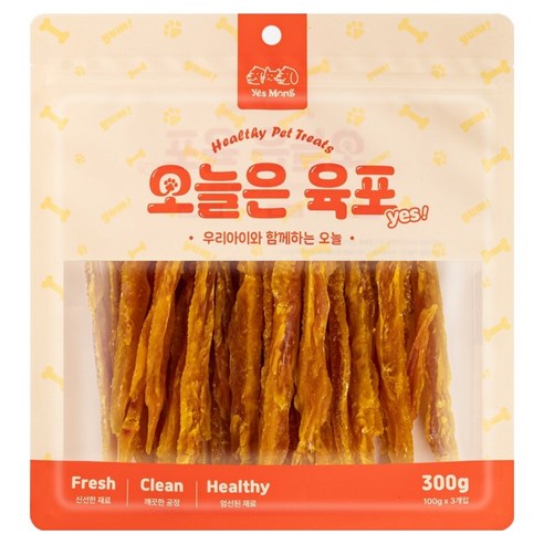 예스몽 강아지 오늘은 육포, 1개, 300g, 연어