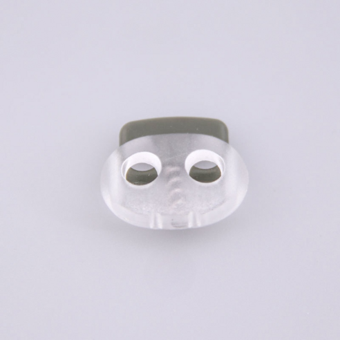 미소로운 다용도 끈길이 조절 버클 18 x 16 x 5 mm, 투명그레이, 10개