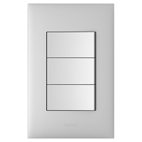 르그랑 아펠라 실버 Simple 1로 3구 스위치, 1개