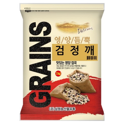 삼원농산 중국산 수입 검정깨, 1개, 3kg