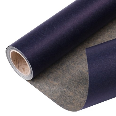 칼라 크라프트 종이롤 포장지 53cm x 15yd, 네이비, 1개