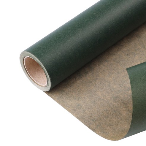 칼라 크라프트 종이롤 포장지 53cm x 15yd, 그린, 1개