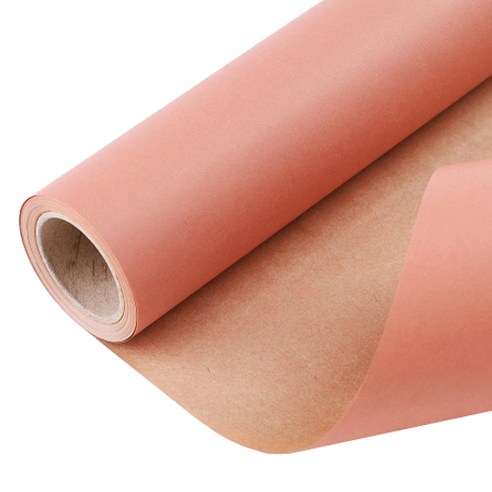칼라 크라프트 종이롤 포장지 53cm x 15yd, 감색, 1개