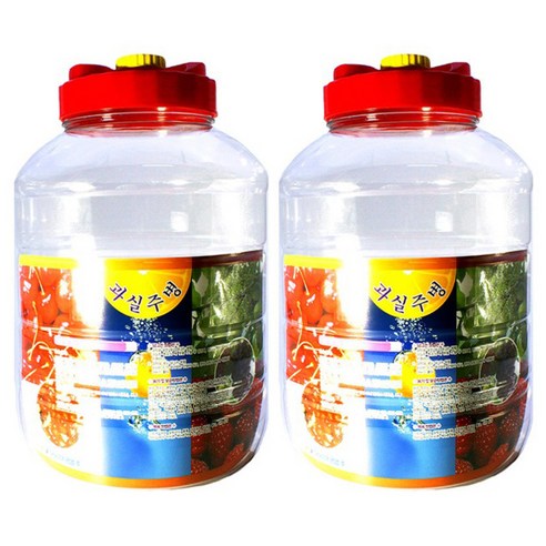 적색캡 과실주 담금주 매실병, 2개, 12L